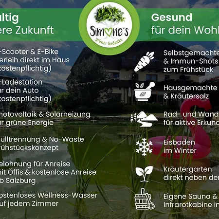 Simone's Platzerl - Inklusive Taeglichem Freien Eintritt Tauern - Nur 5 Gehminuten, Sommerkarte, Privatem Garten Mit Schwimmteich, Grill Und Saunabereich ゲストハウス 3*